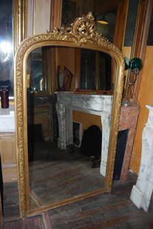 Miroir Ancien - Ancien Miroir- Daniel Morel-Miroir Feuille d'Or